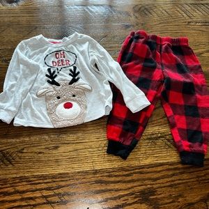 Oh Dear Christmas PJ set 2T